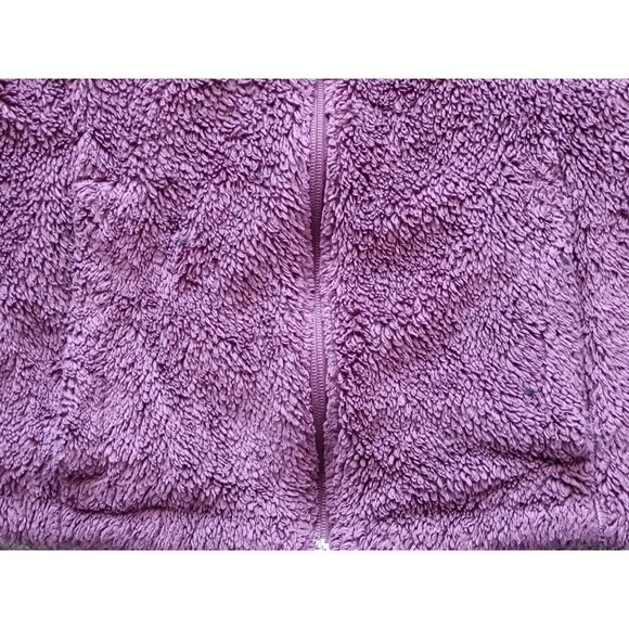 Columbia Full Zip Jacket Small Burgundy Fleece Sherpa Front Pockets - Picture 4 of 7